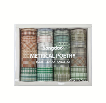 32 Washi Tapes Metrical Poetry