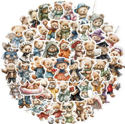50 Stickers Vinil Osos