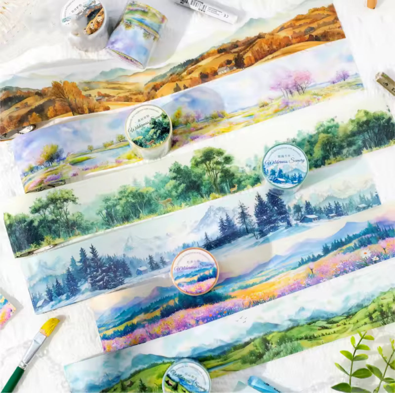 Washi Tape Ancho paisajes