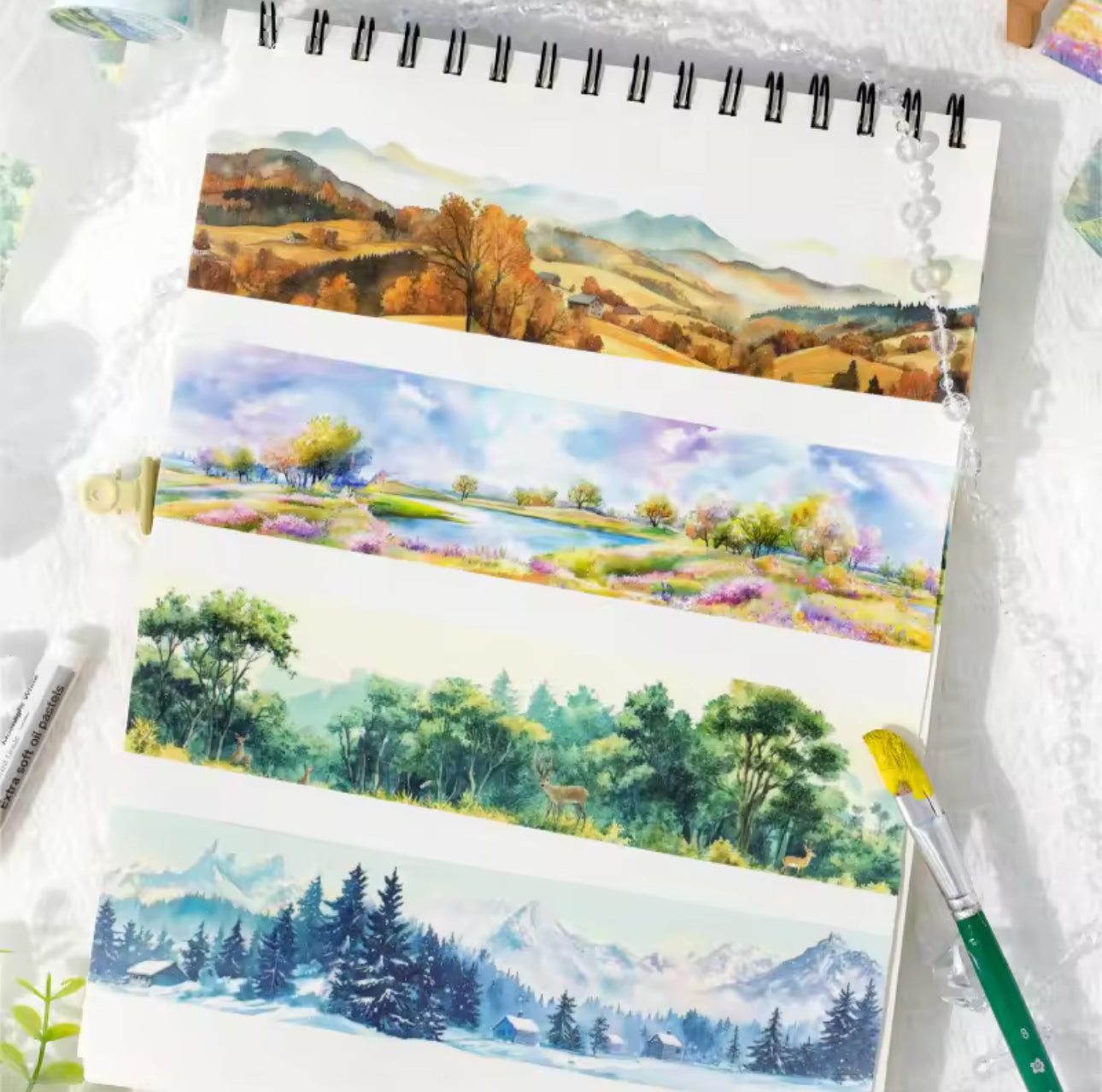 Washi Tape Ancho paisajes