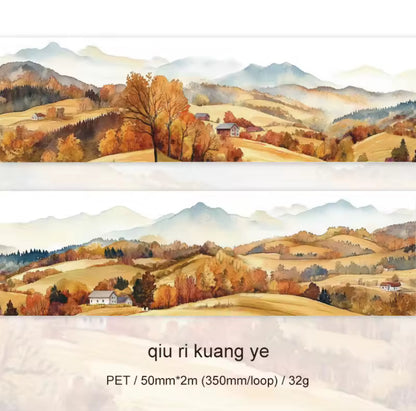 Washi Tape Ancho paisajes