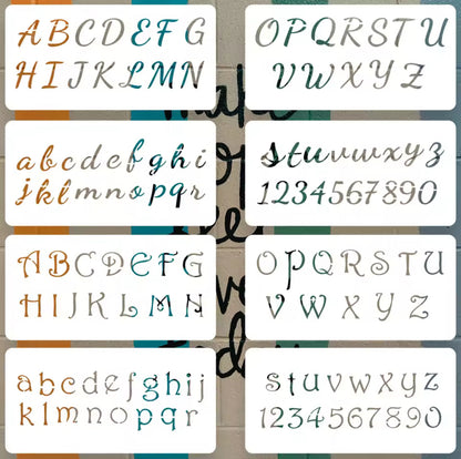8 Stencils Alfabeto