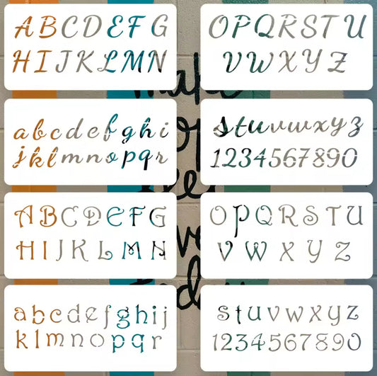 8 Stencils Alfabeto