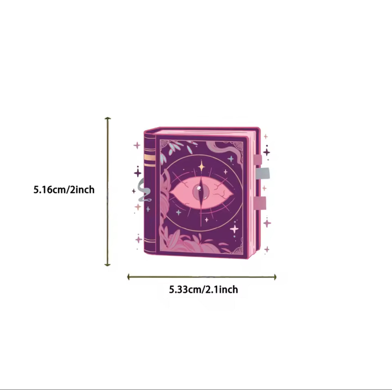 50 Stickers Vinil Mistico Violeta