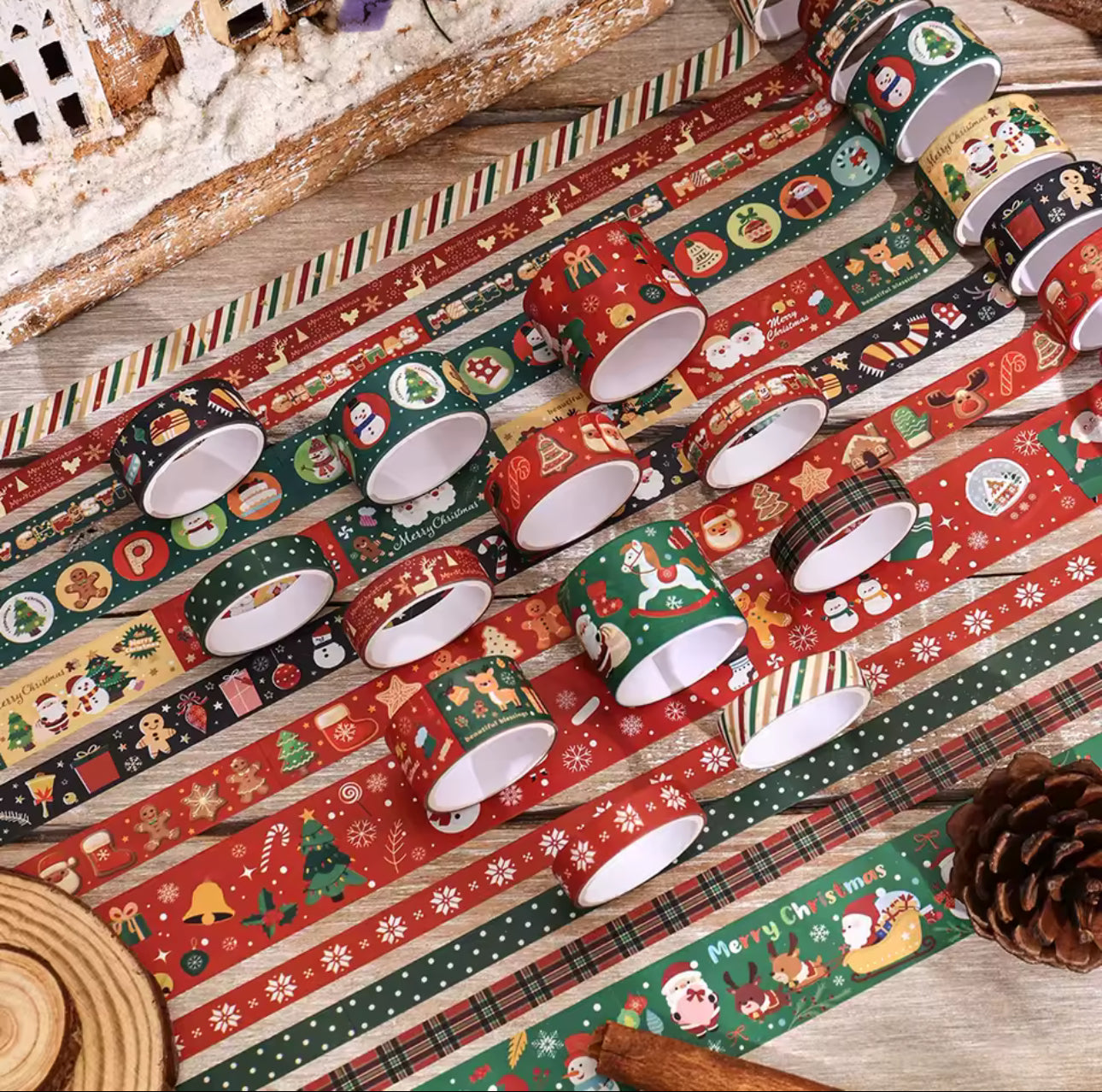 12 Washi Tapes Navideños