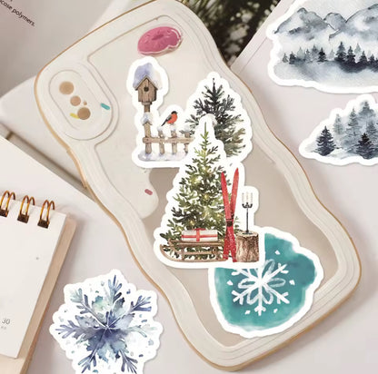 Cajita de 30 Stickers Navideños