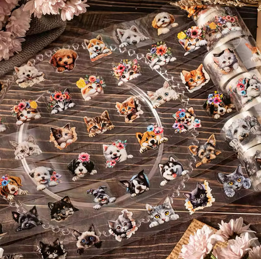 Rollo de Stickers Animales