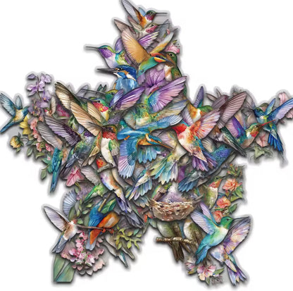 50 Stickers Transparentes Colibris & Parajos