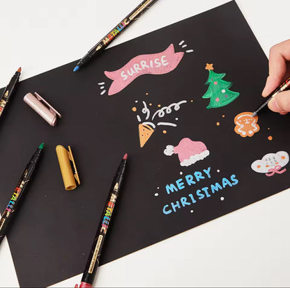 12 Plumones Metalicos