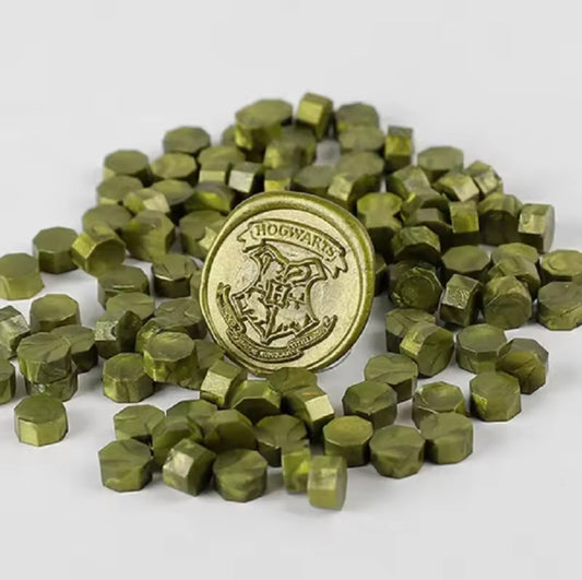 100 Pastillas de cera para sellos de lacre - Verde
