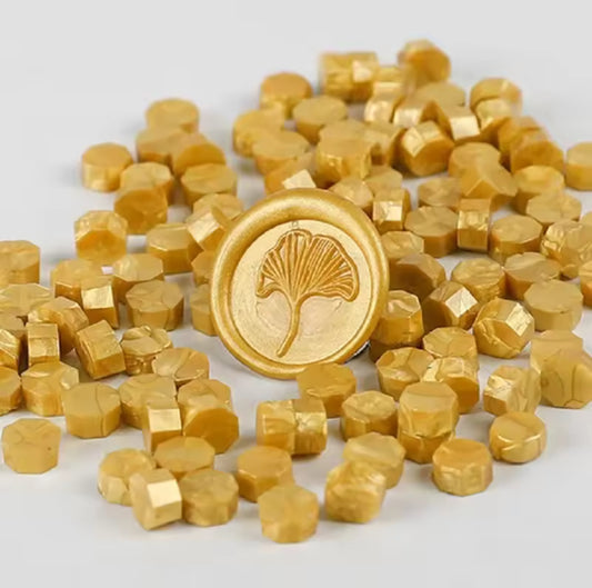 100 Pastillas de cera para sellos de lacre - Amarillo Mantequilla