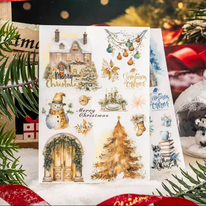 2 Hojas Stickers transfer Navidad