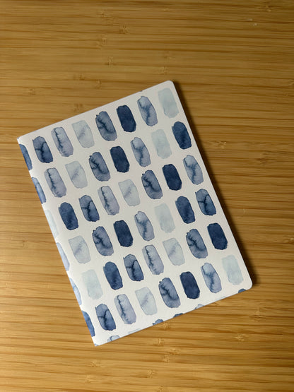 Libreta Unica Manchas azules acuarela