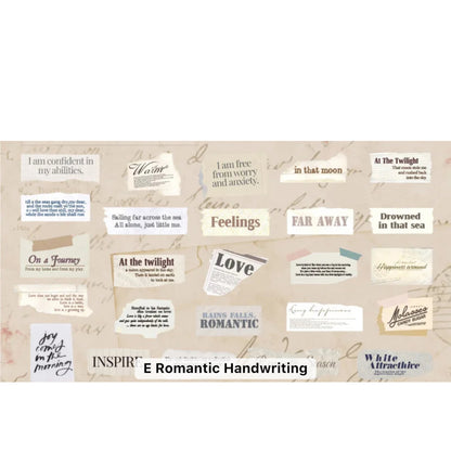 100 Stickers Past Events Palabras & frases