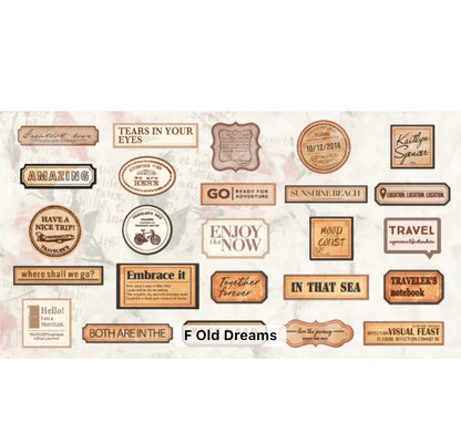 100 Stickers Past Events Palabras & frases