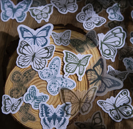 30 Stickers Mariposas
