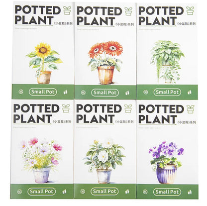 25 Stickers Flores & Macetas