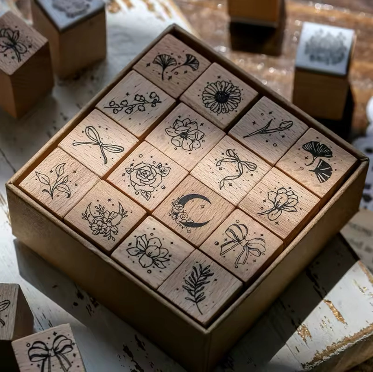 16 Sellos de madera