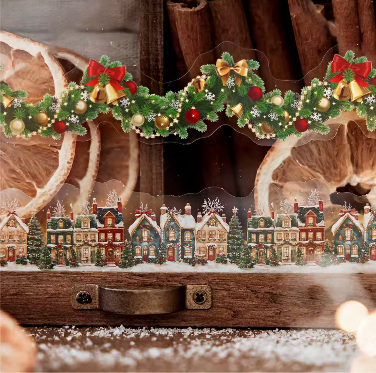 2 Paquetes de 20 Tiras de stickers Navideños