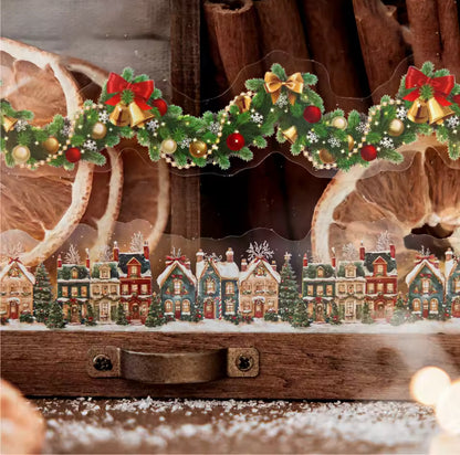 2 Paquetes de 20 Tiras de stickers Navideños