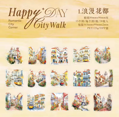 30 Stickers Grandes Casas