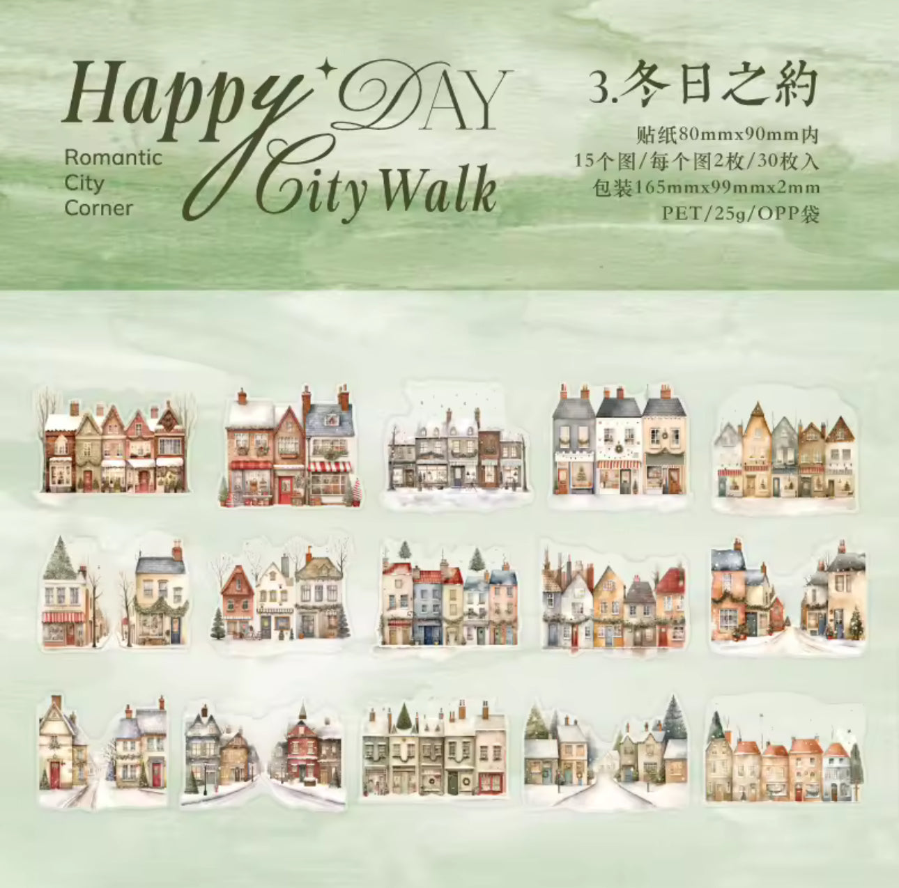 30 Stickers Grandes Casas