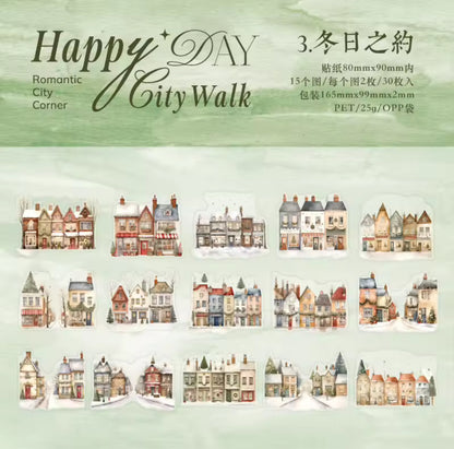 30 Stickers Grandes Casas