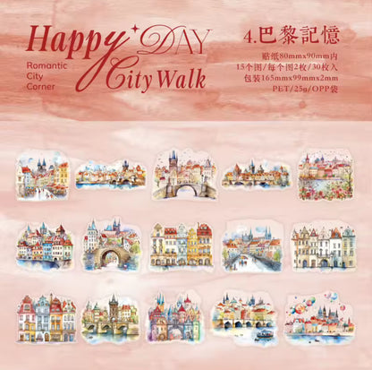 30 Stickers Grandes Casas