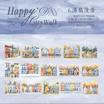 30 Stickers Grandes Casas