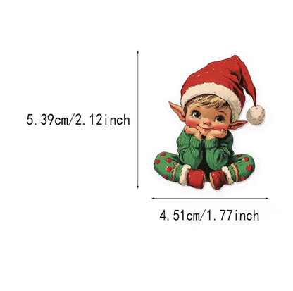 50 Stickers transparentes Navidad