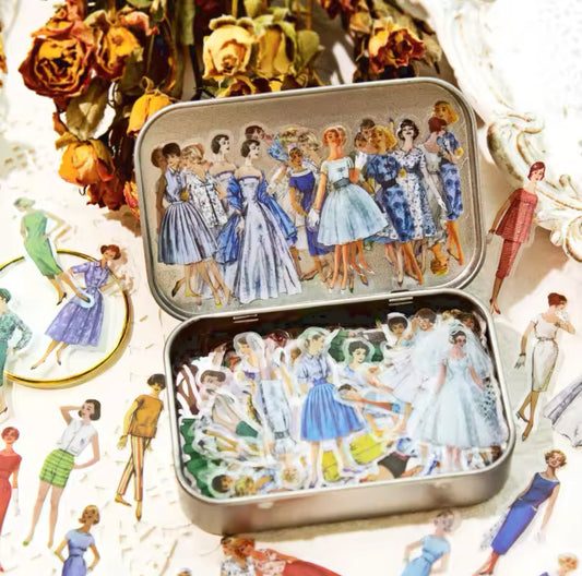 400 Stickers Mujeres & Caja metálica