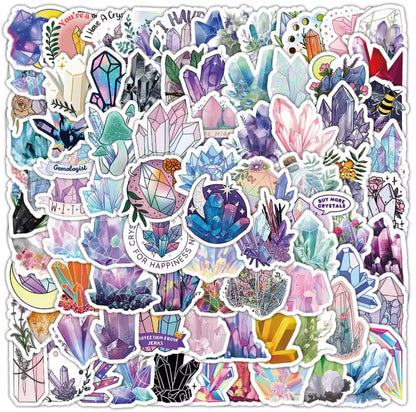 100 Stickers Vinil Gemas Misticas