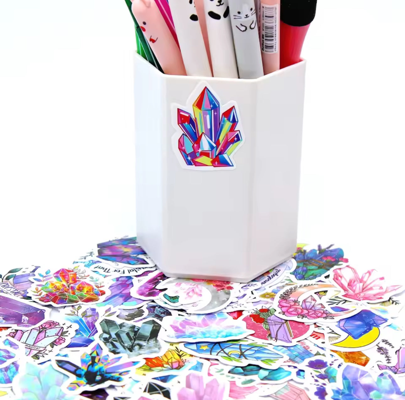 100 Stickers Vinil Gemas Misticas