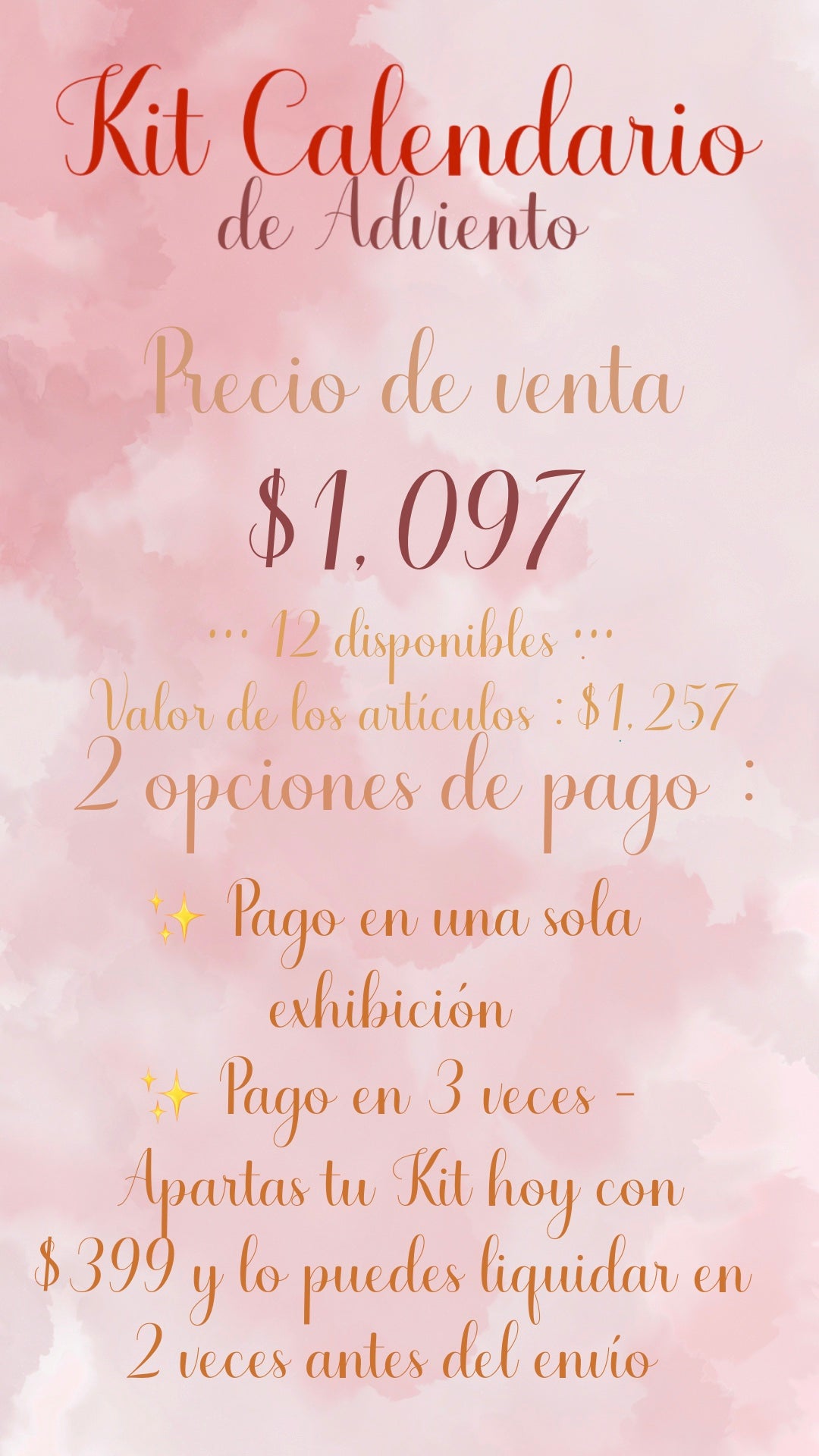 🎄🚨✨ PREVENTA - KIT CALENDARIO DE ADVIENTO✨🚨🎄