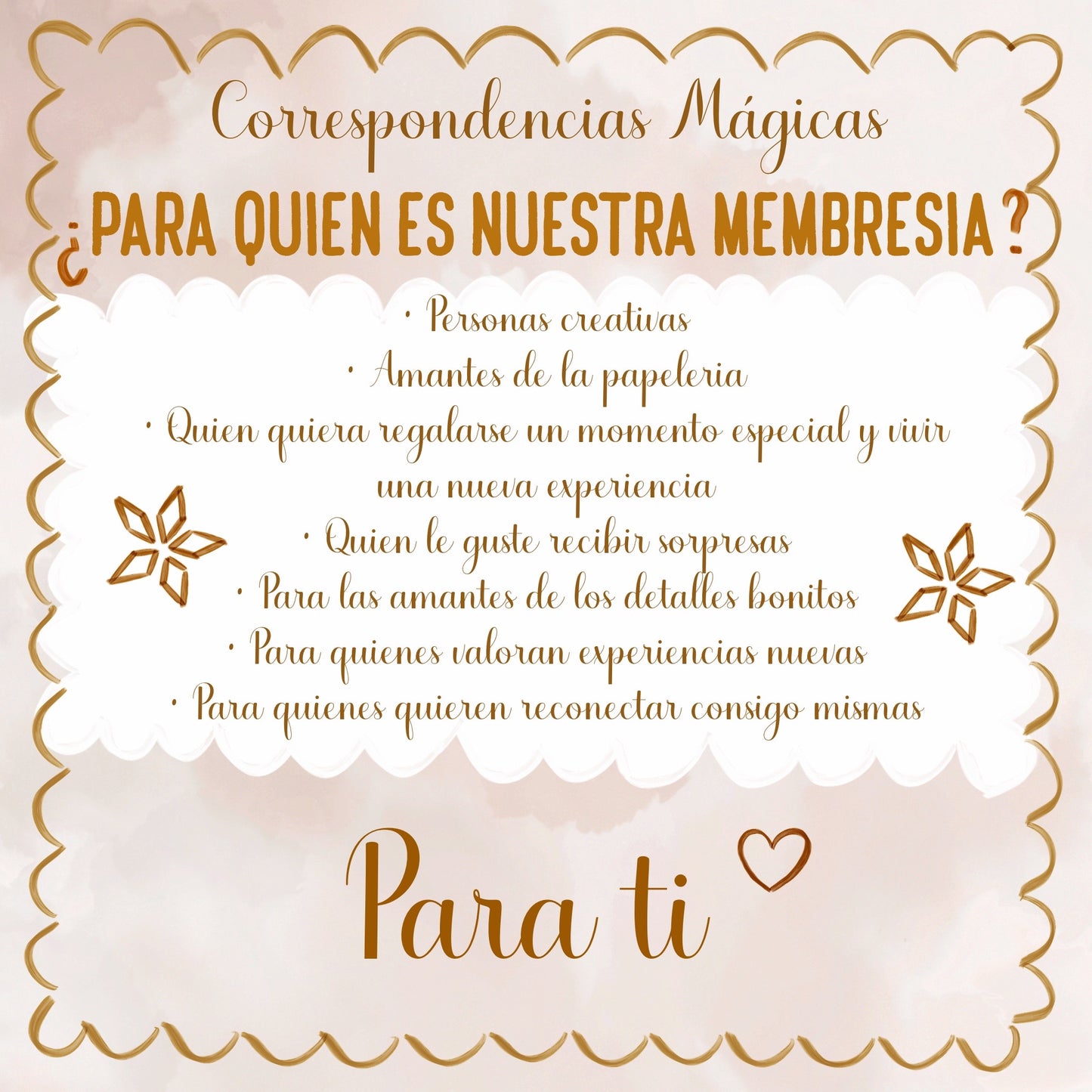 💌 MEMBRESIA "Correspondencias Mágicas"💌