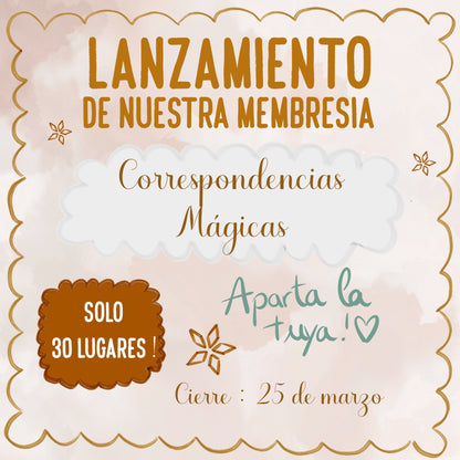 💌 MEMBRESIA "Correspondencias Mágicas"💌