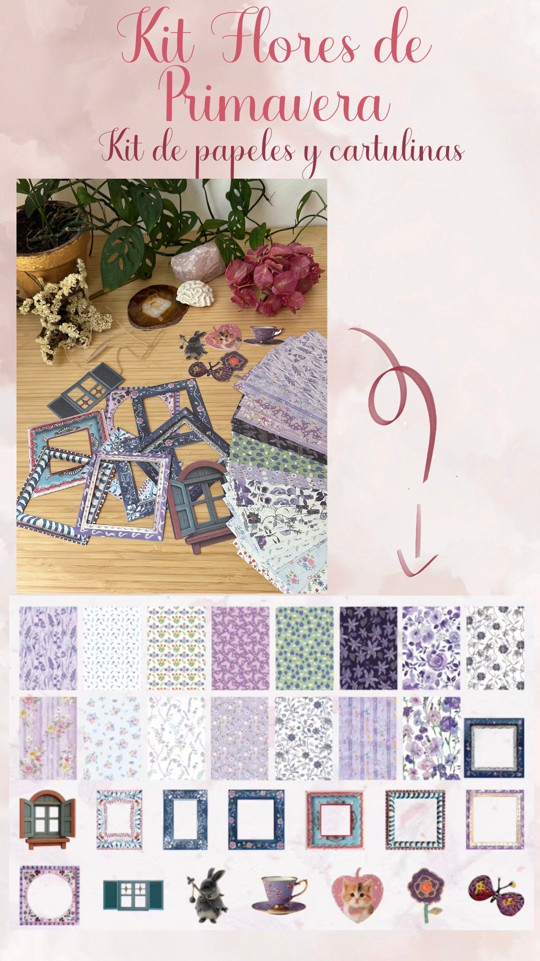 🌷🌸✨ KIT FLORES DE PRIMAVERA✨🌸🌷