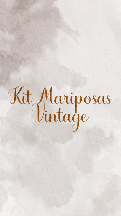 🦋✨ KIT MARIPOSAS VINTAGE✨🦋