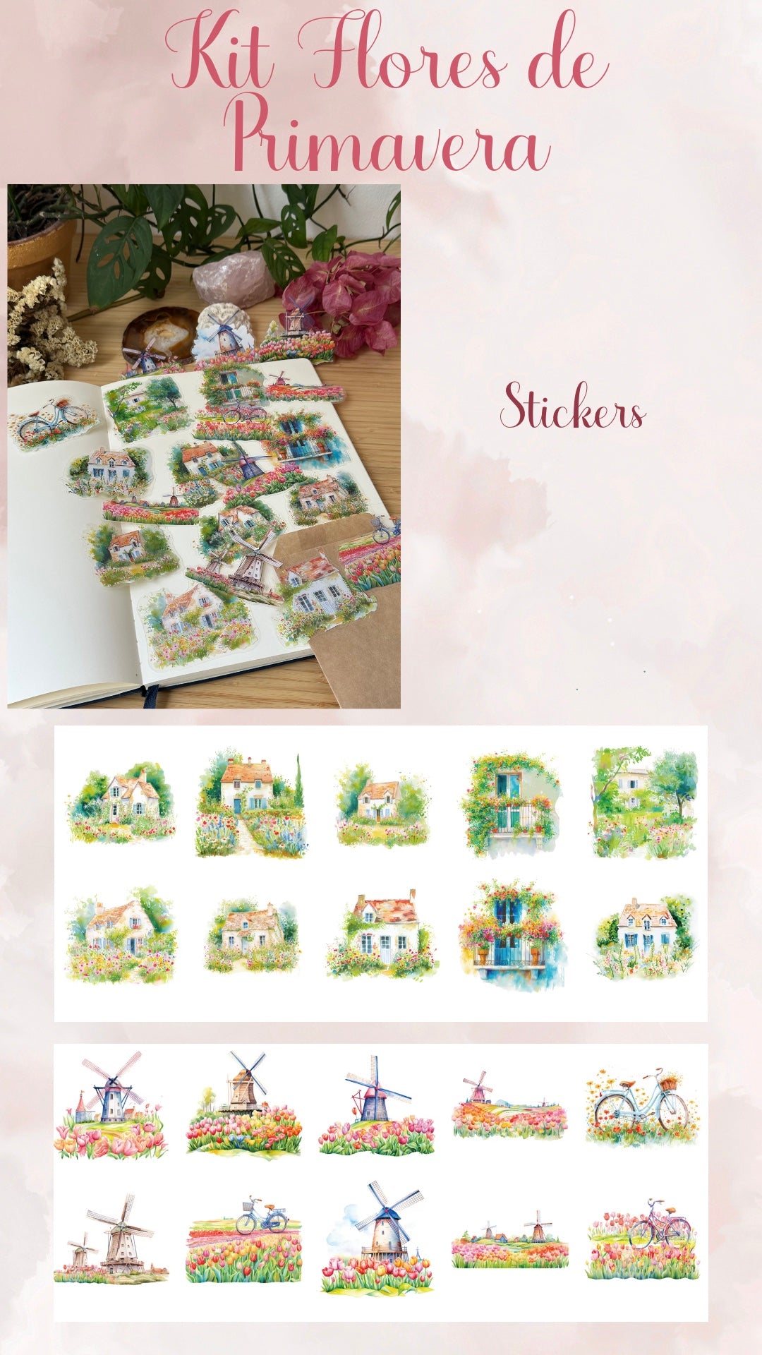 🌷🌸✨ KIT FLORES DE PRIMAVERA✨🌸🌷