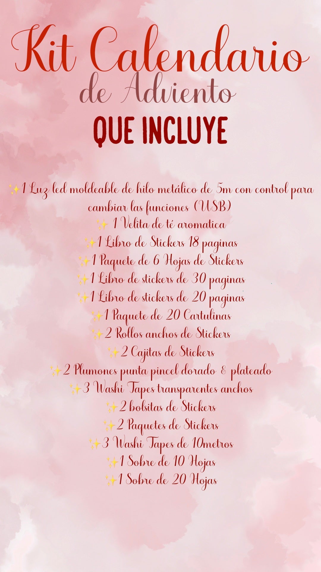 🎄🚨✨ KIT CALENDARIO DE ADVIENTO✨🚨🎄