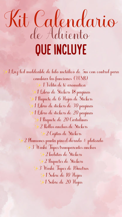 🎄🚨✨ KIT CALENDARIO DE ADVIENTO✨🚨🎄