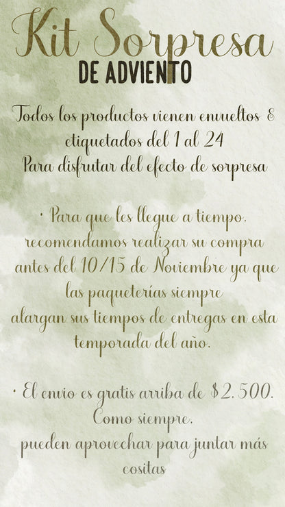 🎁✨ KIT DE ADVIENTO SORPRESA ✨🎁