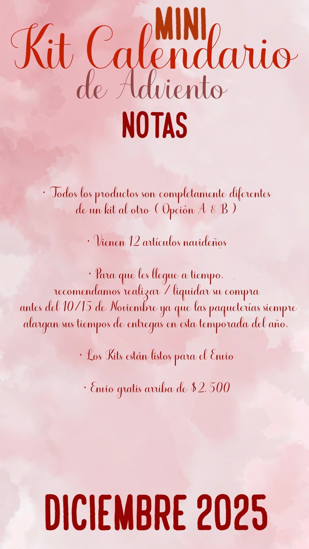 🎄✨ MINI KIT CALENDARIO DE ADVIENTO ✨🎄