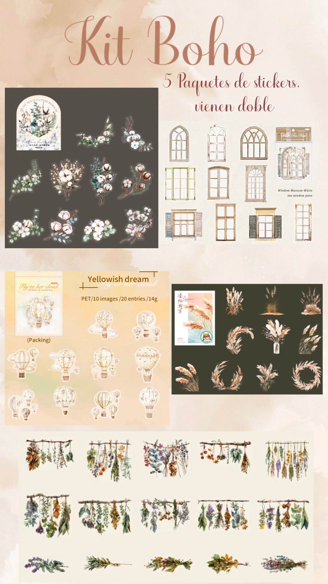 🌵✨ KIT BOHO  ✨🌱