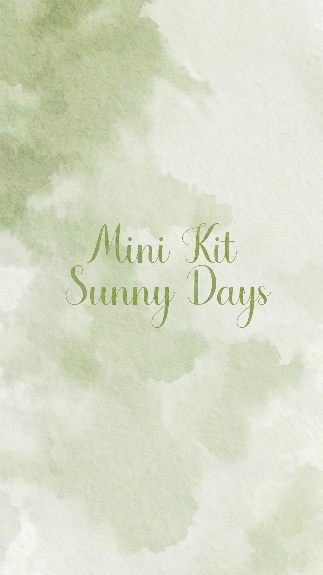 ☀️🌞✨MINI KIT SUNNY DAYS ✨🌞☀️