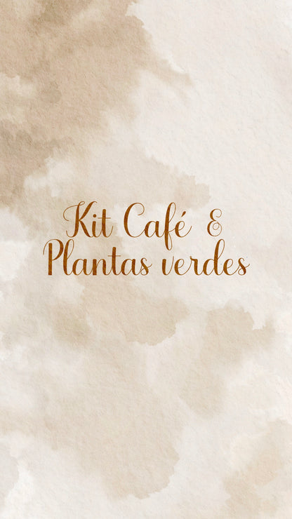 ☕️🧋🌿✨ KIT CAFÉ & PLANTAS VERDES ✨🌿🧋☕️