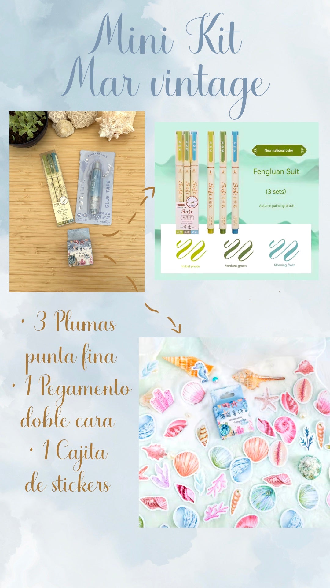 🌊🐠✨MINI KIT MAR VINTAGE ✨🌊🐋