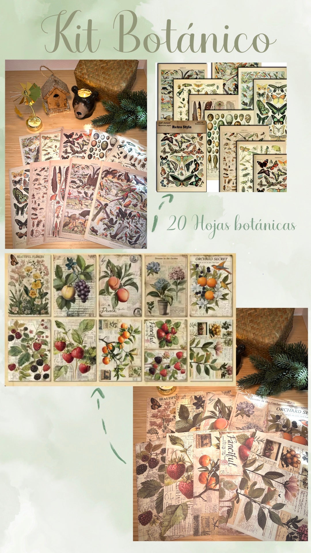 🌿🍃🥀✨ KIT BOTANICO ✨🥀🍃🌿