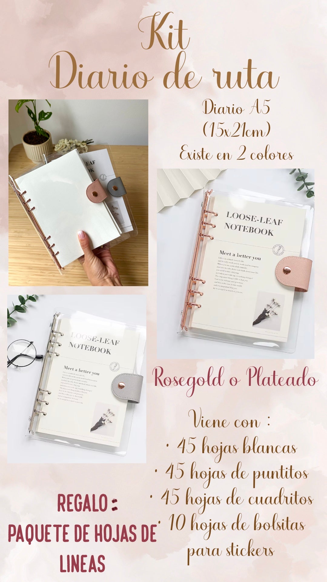 🛬🛣️👜✨ KIT DIARIO DE RUTA✨🎒🚆🧳