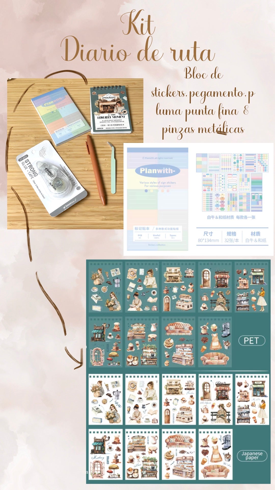 🛬🛣️👜✨ KIT DIARIO DE RUTA✨🎒🚆🧳